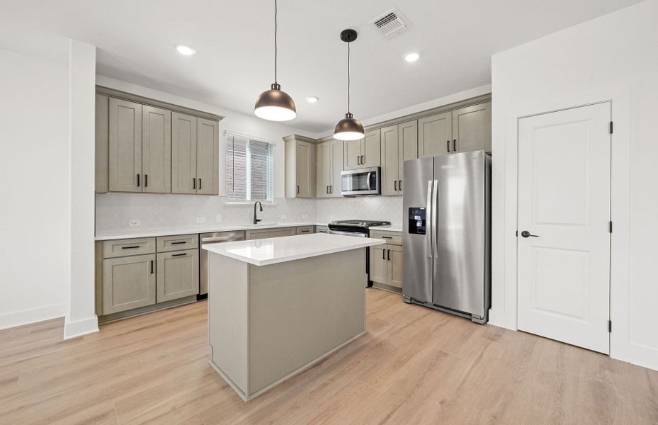 Furnished interior view inside a new home in Crosswinds, Kyle (Image 7).