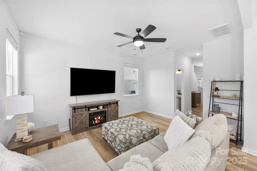 Furnished interior view inside a new home in Surrey Woods, Charlotte (Image 5).