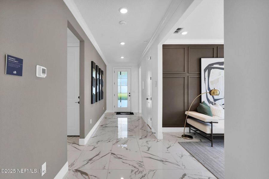Furnished interior view inside a new home in Summer Bay at Grand Oaks, St. Augustine (Image 4). Furnished interior view inside a new home in Summer Bay at Grand Oaks, St. Augustine (Image 4).