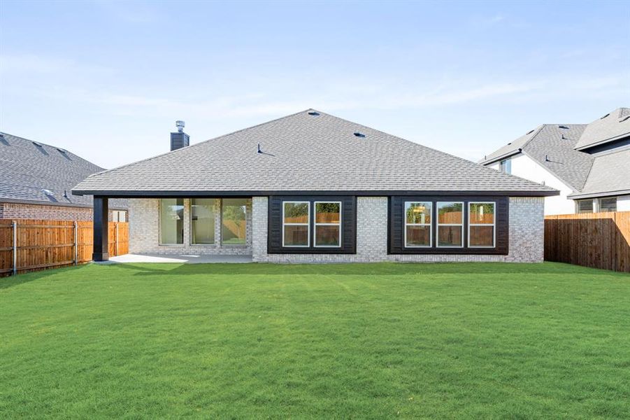 Exterior details and patio area of a home in The Retreat at North Grove 60, Waxahachie (Image 18). Exterior details and patio area of a home in The Retreat at North Grove 60, Waxahachie (Image 18).