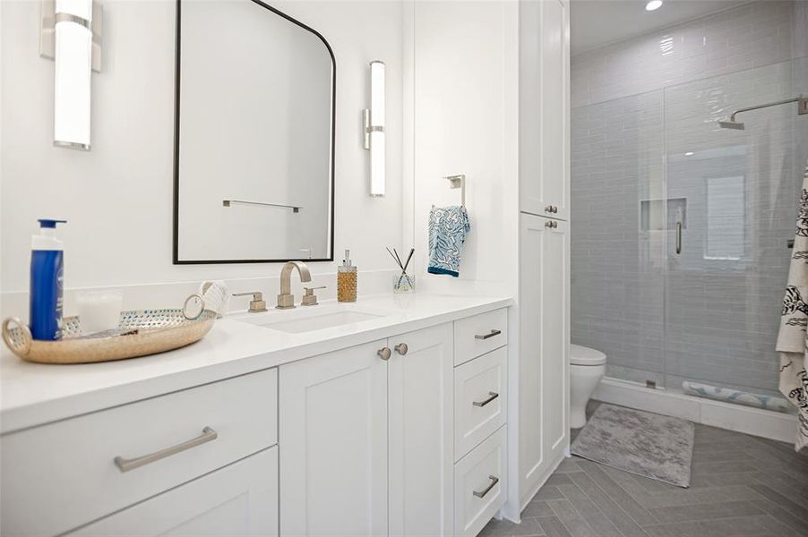 Furnished interior view inside a new home in The Residences, Irving (Image 28).