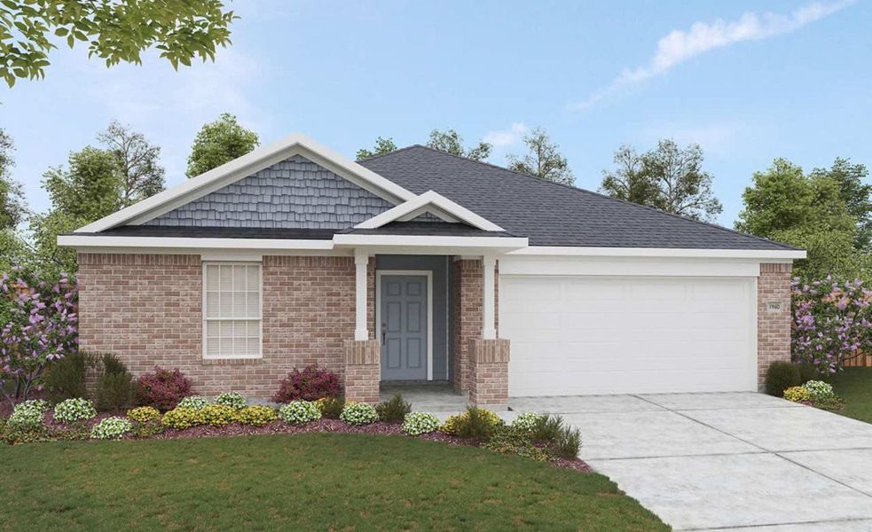 2D floor plan layout for the Kimbell by DRB Homes in Westridge, San Antonio, TX (Image 10).