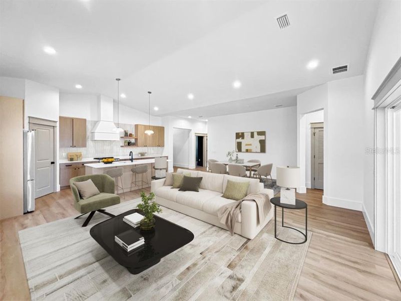 Furnished interior view inside a new home in , Gulfport (Image 10).