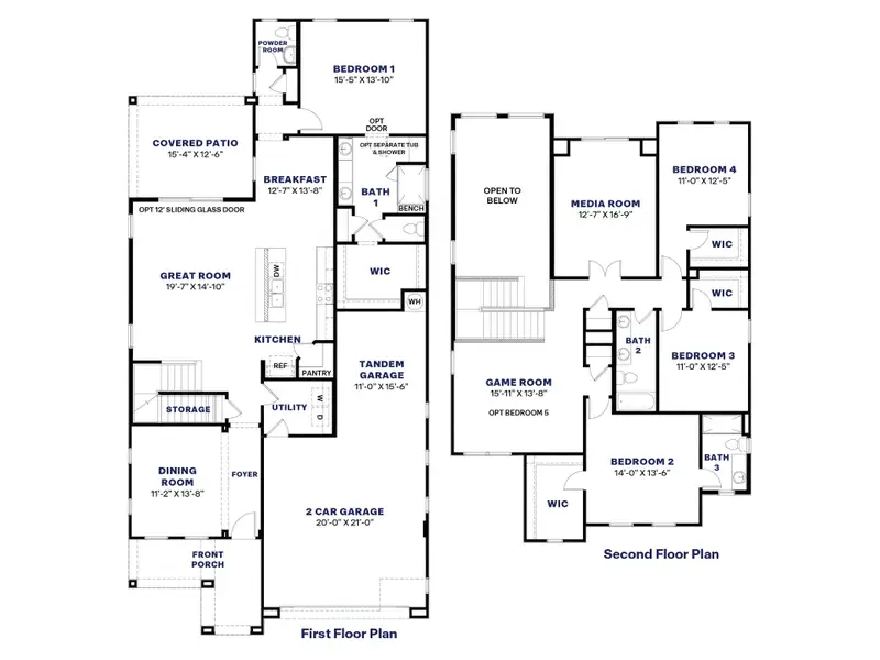2D floor plan layout of this home in Aloravita, Peoria, AZ (Image 4).