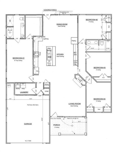 2D floor plan layout of this home in , Gainesville, GA (Image 5).