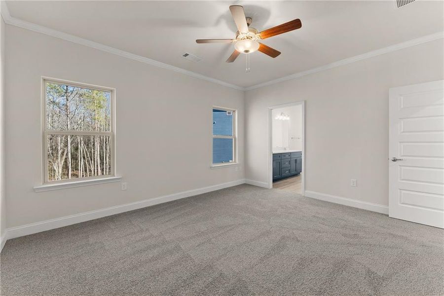 Spacious, unfurnished interior of a new home in Habersham Meadows, Demorest (Image 21).