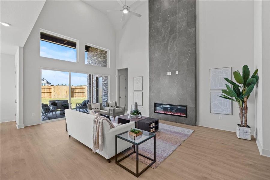 Furnished interior view inside a new home in Sunfield, Buda (Image 18).