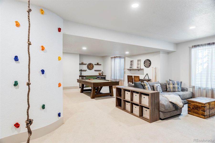 Basement with fun for everyone in the family