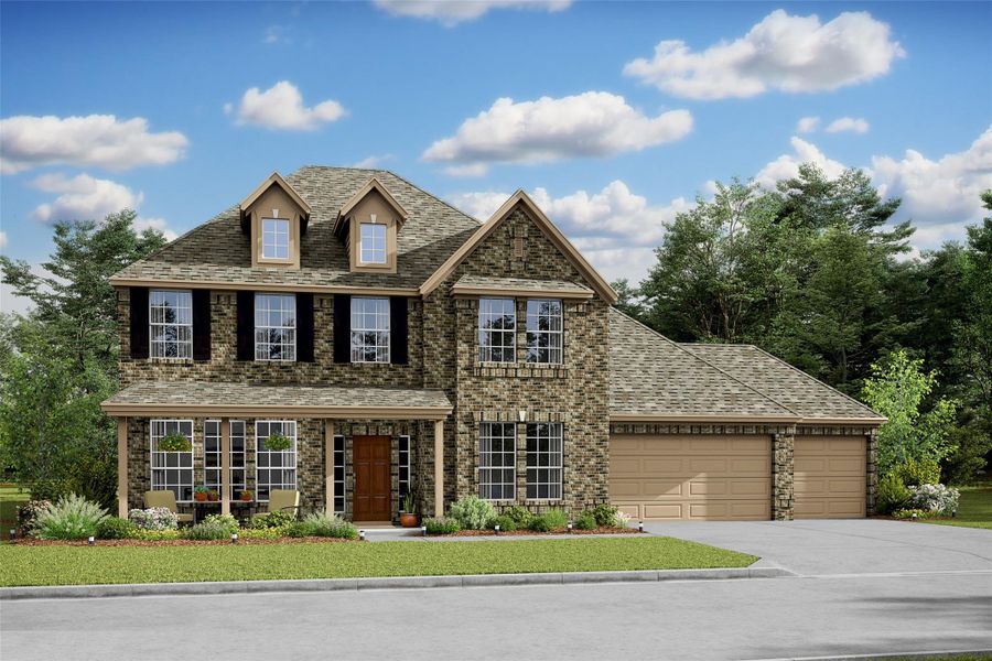 Stunning Millie design by K. Hovnanian Homes in elevation A built in Tejas Landing. (*Artist rendering used for illustration purposes only.) Stunning Millie design by K. Hovnanian Homes in elevation A built in Tejas Landing. (*Artist rendering used for illustration purposes only.)