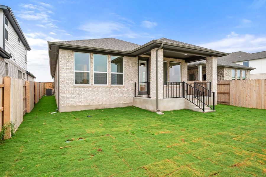 Exterior details and patio area of a home in Flora, Hutto (Image 20).