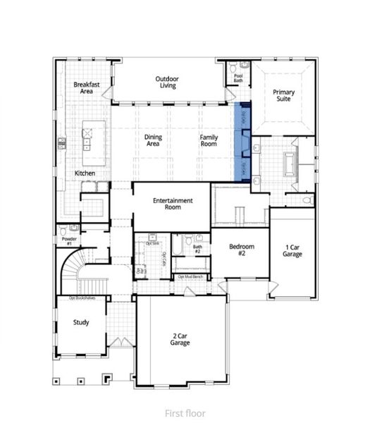 2D floor plan layout for the Varese Plan by Highland Homes in Cambridge Crossing: 74ft. lots, Celina, TX (Image 24). 2D floor plan layout for the Varese Plan by Highland Homes in Cambridge Crossing: 74ft. lots, Celina, TX (Image 24).