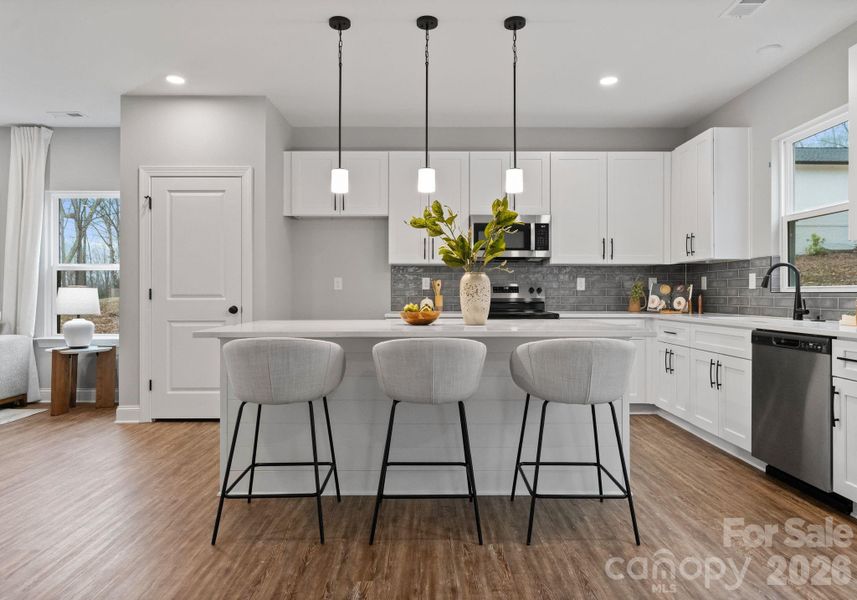 Furnished interior view inside a new home in , Charlotte (Image 13).