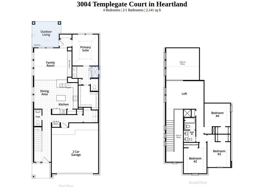 2D floor plan layout of this home in Heartland, Crandall, TX (Image 2). 2D floor plan layout of this home in Heartland, Crandall, TX (Image 2).