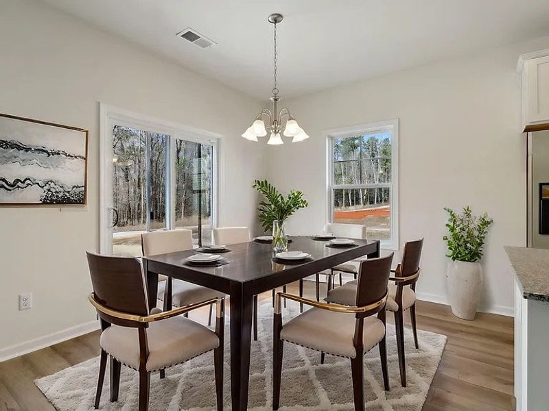 Furnished interior view inside a new home in Providence Station at Trolley Run, Aiken (Image 5).