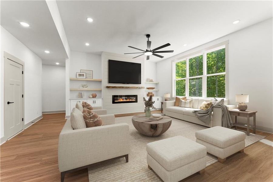 Furnished interior view inside a new home in , Baldwin (Image 8).