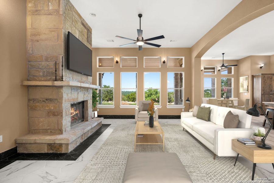 Furnished interior view inside a new home in , Canyon Lake (Image 12).