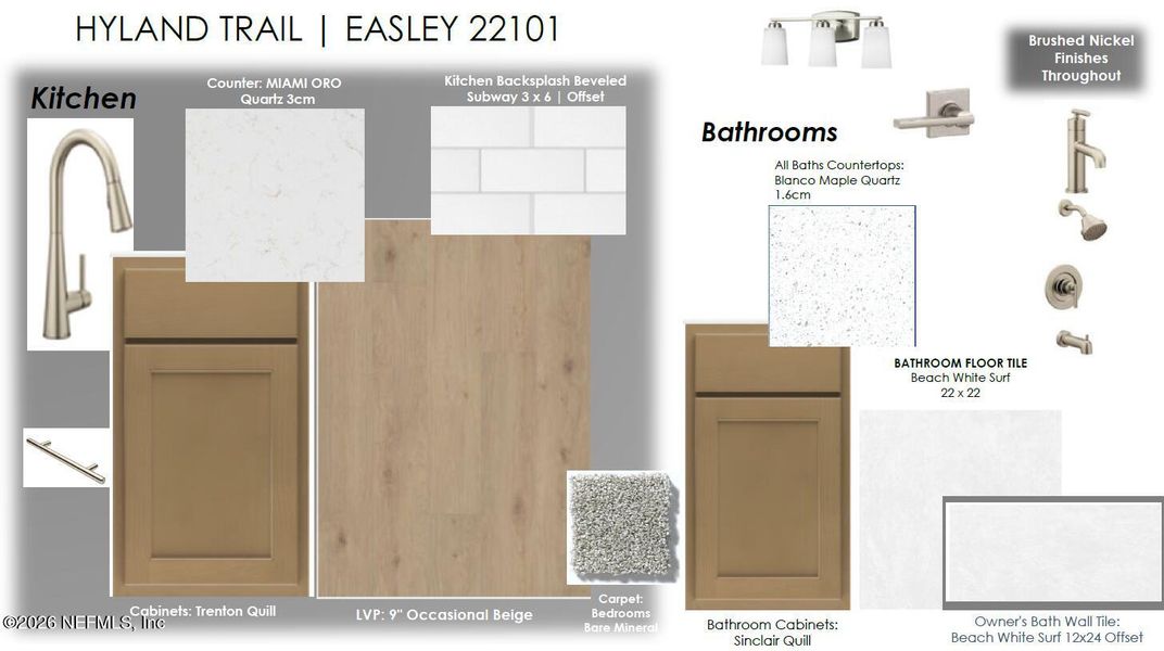 Sample of building materials used in homes in Hyland Trail, Green Cove Springs (Image 19).