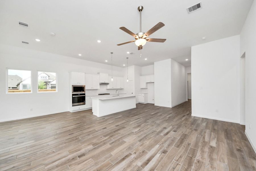 Furnished interior view inside a new home in 50' Traditional Homes at Elyson, Katy (Image 5). Furnished interior view inside a new home in 50' Traditional Homes at Elyson, Katy (Image 5).