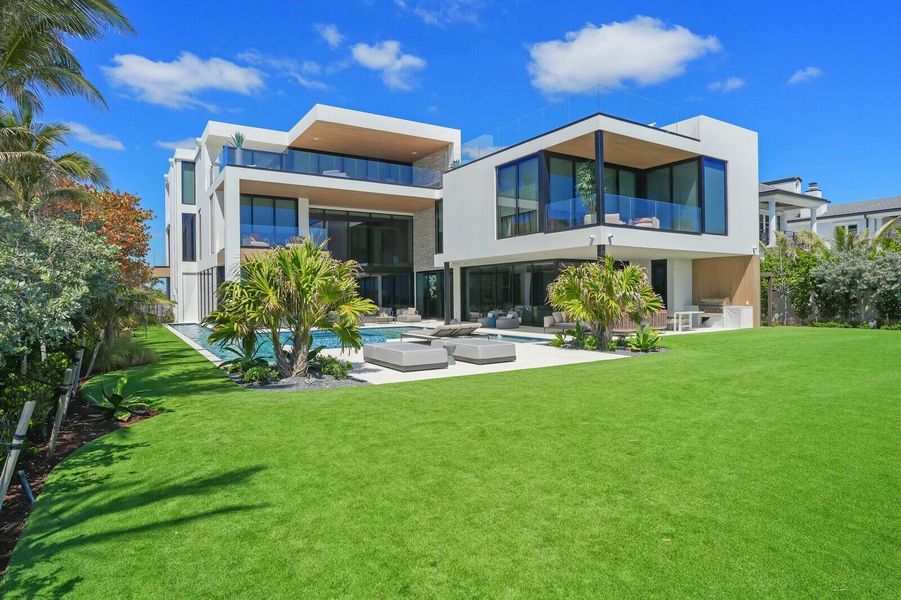 Front exterior of a new home in , Hillsboro Beach, FL, highlighting curb appeal (Image 26).
