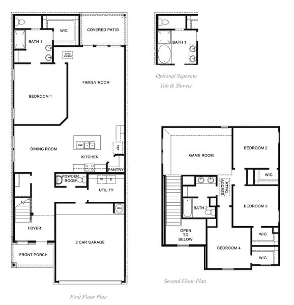 2D floor plan layout for the Rachael by D.R. Horton in Emberly, Beasley, TX (Image 3). 2D floor plan layout for the Rachael by D.R. Horton in Emberly, Beasley, TX (Image 3).