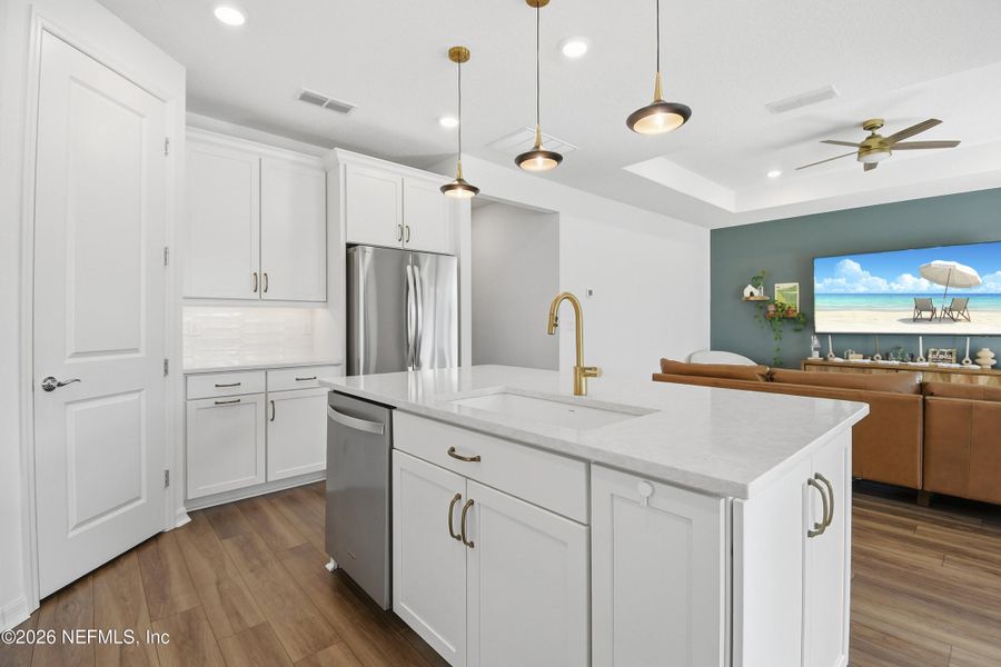 Furnished interior view inside a new home in , St. Augustine (Image 12).