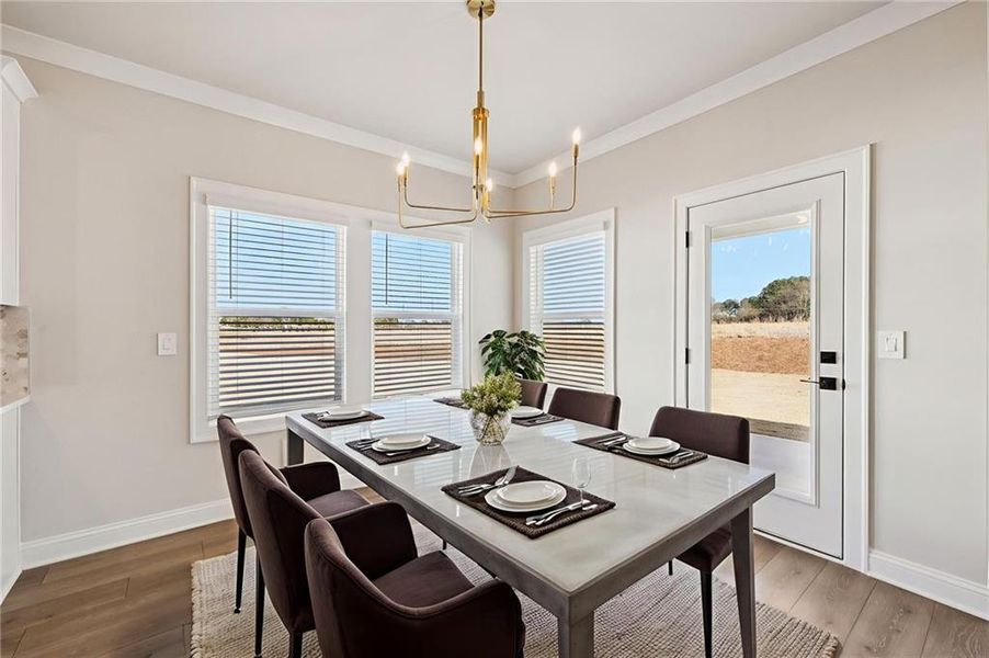 Furnished interior view inside a new home in River Pointe, Monroe (Image 14).