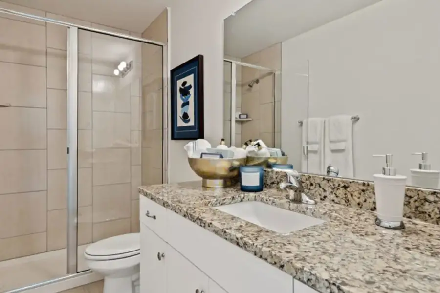 Representative furnished interior of a home built from the Medina by Pacesetter Homes in Saddle Creek Twinhomes, Georgetown (Image 6).