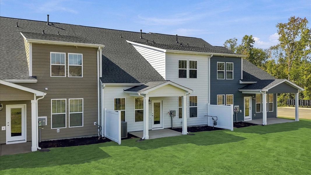 Established charm meets functional outdoor living with a spacious rear covered porch by DRB Homes