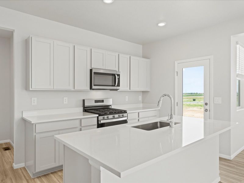 Furnished interior view inside a new home in Lake Bluff, Greeley (Image 4).