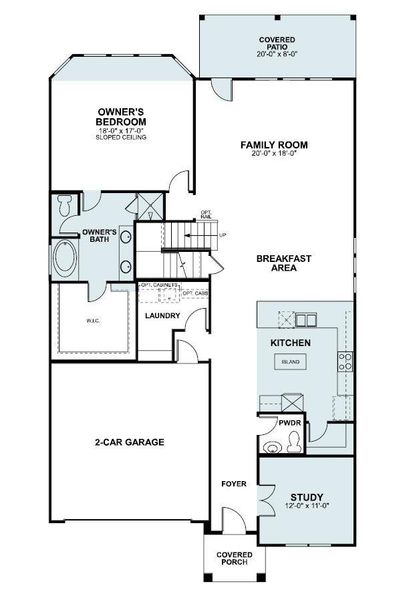 2D floor plan layout of this home in Edgewood, Leander, TX (Image 2). 2D floor plan layout of this home in Edgewood, Leander, TX (Image 2).