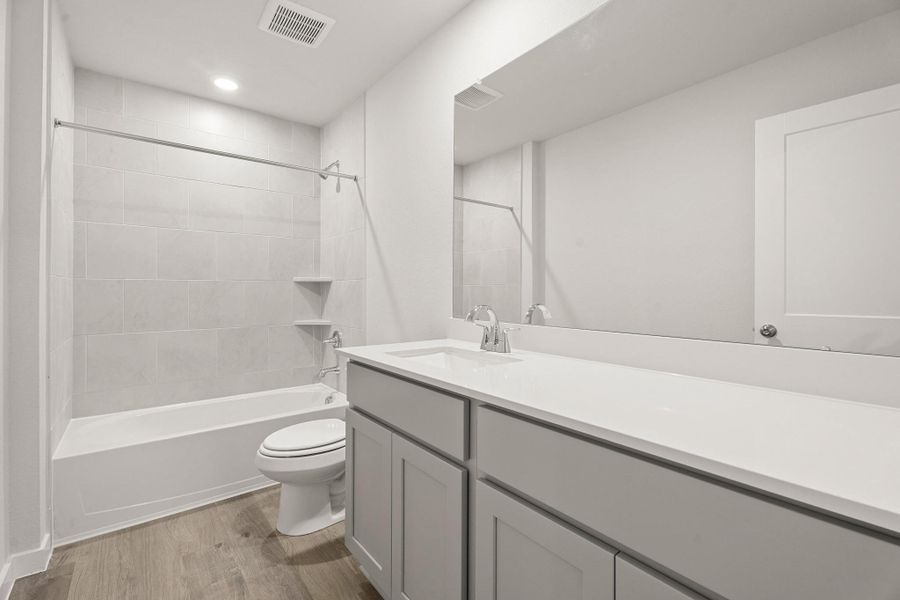 Furnished interior view inside a new home in Trails at Woodhaven, La Marque (Image 12).