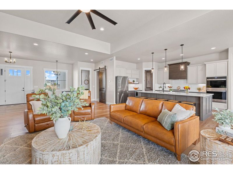 Living room + Kitchen