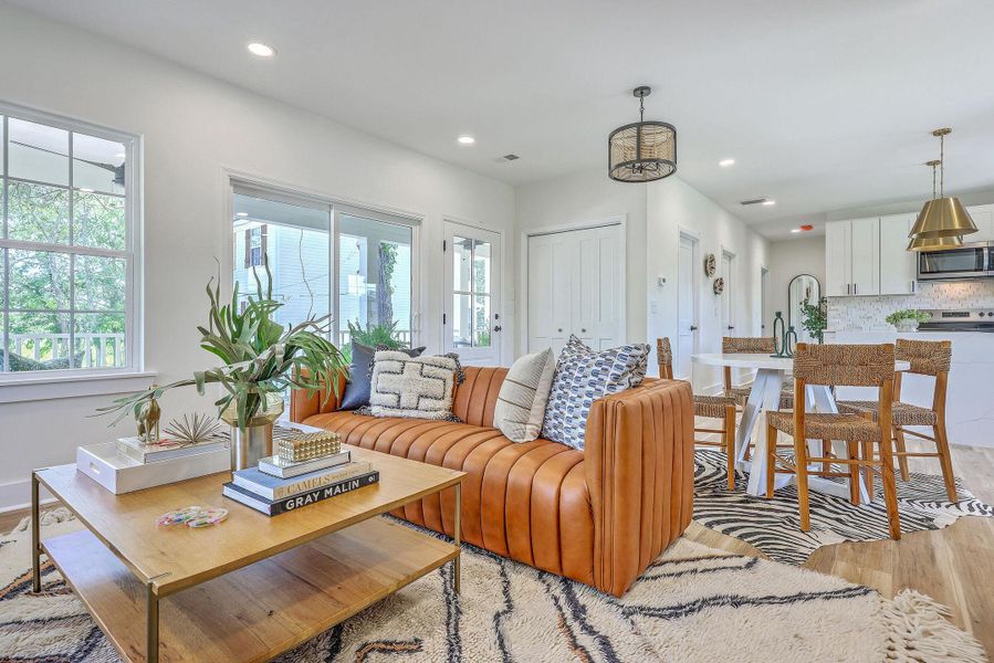 Furnished interior view inside a new home in , Charleston (Image 13).