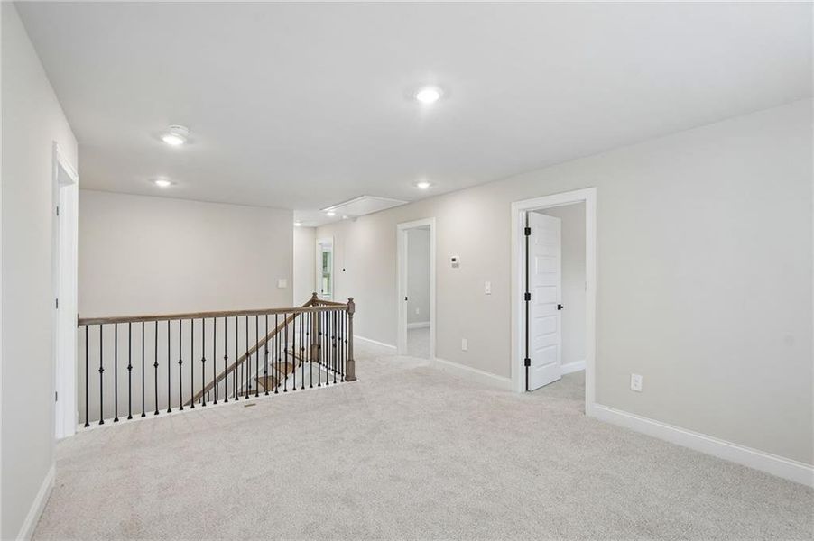 Spacious, unfurnished interior of a new home in Vines at Mill Creek - Estate Series, Braselton (Image 24). Spacious, unfurnished interior of a new home in Vines at Mill Creek - Estate Series, Braselton (Image 24).