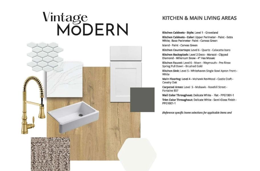 Sample of building materials used in homes in Two Step Farm Showcase, Montgomery (Image 5).