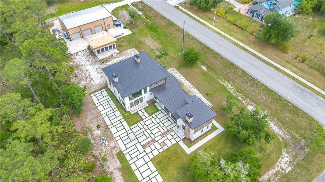 Aerial view of property