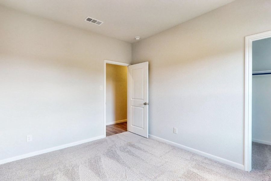 A room with white walls. A room with white walls.