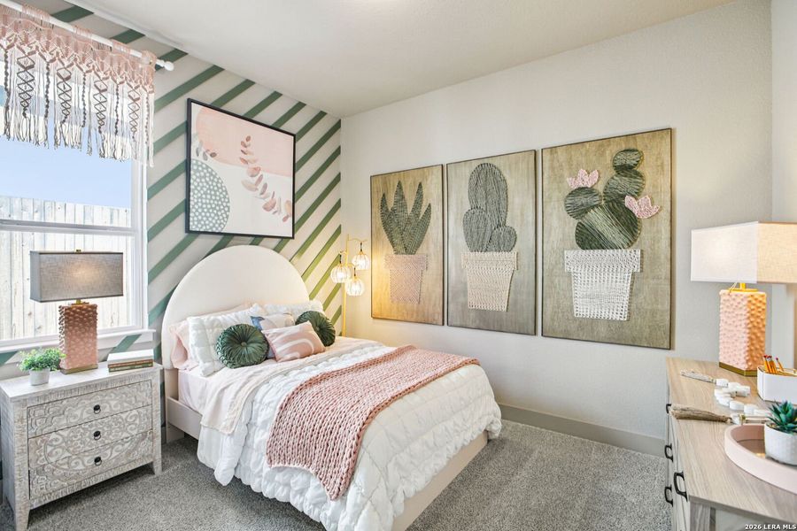 Furnished interior view inside a new home in Village at Three Oaks, Seguin (Image 12).