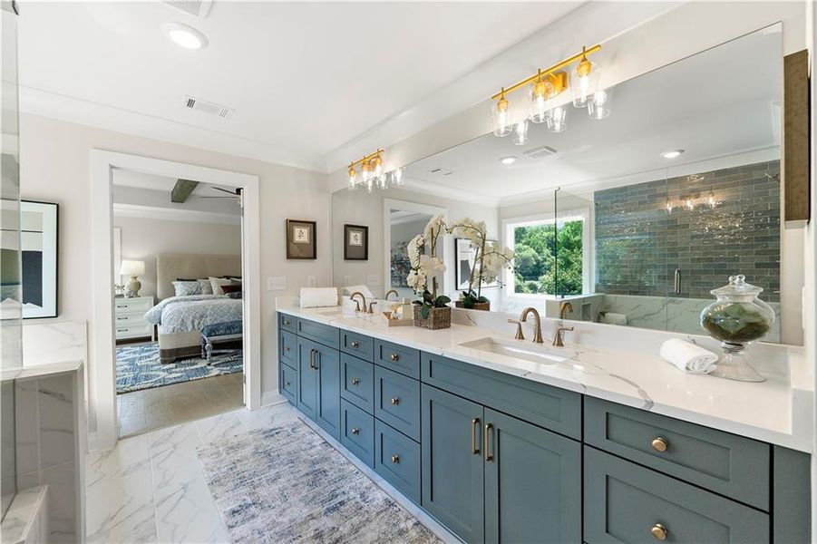 Furnished interior view inside a new home in Sterlington, Canton (Image 6).