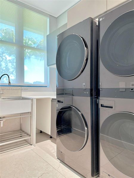 Double washer and double dryers