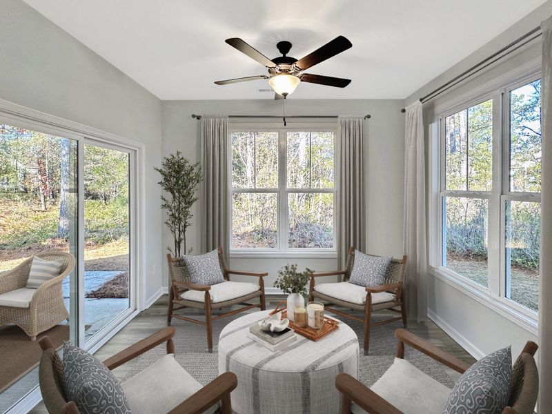 Furnished interior view inside a new home in River Hills, Shallotte (Image 6).