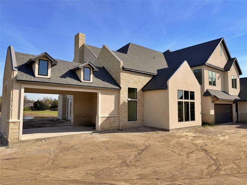 In-progress construction of a new home in , Weston, TX (Image 6).