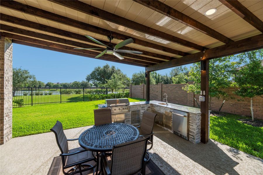 Exterior details and patio area of a home in , Cypress (Image 23).