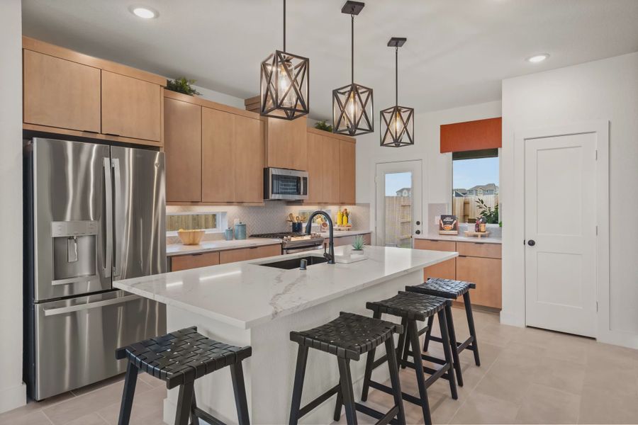 Representative furnished interior of a home built from the Dillon by Chesmar Homes in Bridgeland, Elgin (Image 6).