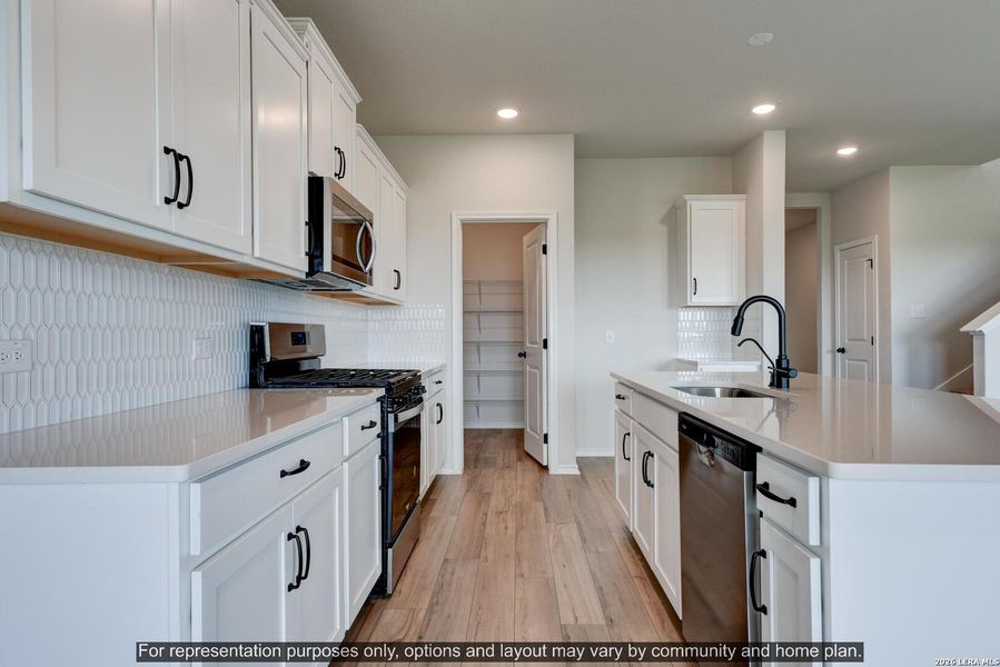Furnished interior view inside a new home in The Wilder, Adkins (Image 4).