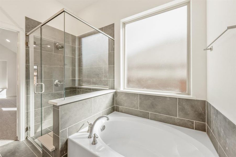 Furnished interior view inside a new home in Country Lakes, Denton (Image 11).