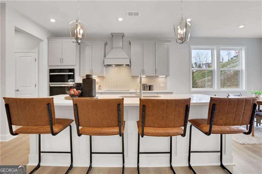 Furnished interior view inside a new home in The Paddocks at Doc Hughes, Buford (Image 15).
