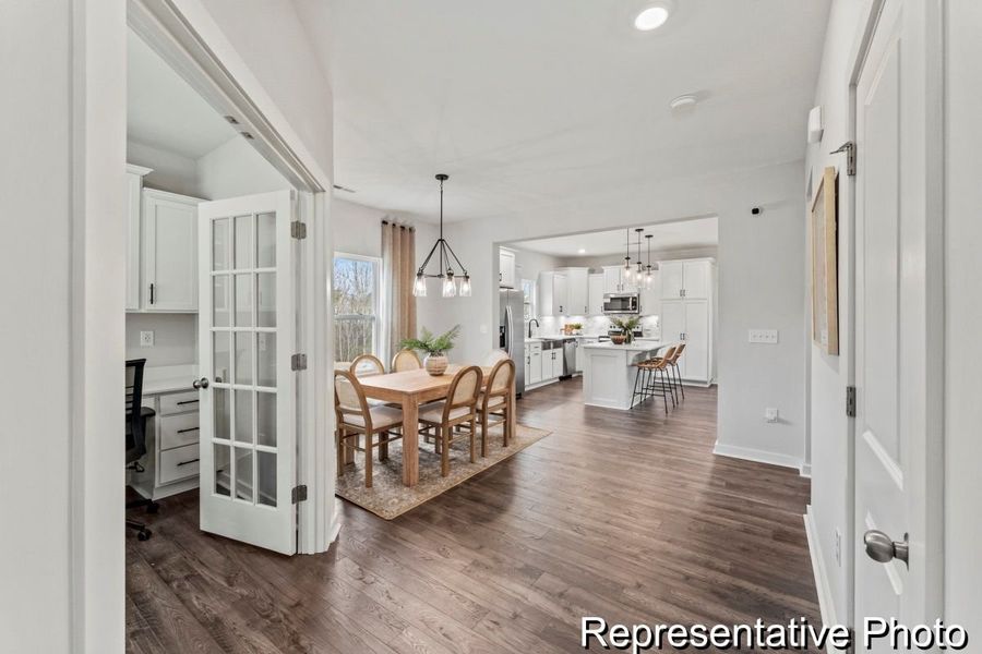 Furnished interior view inside a new home in Lake Royale, Louisburg (Image 4).