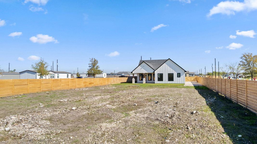 Exterior details and patio area of a home in , Dale (Image 26).