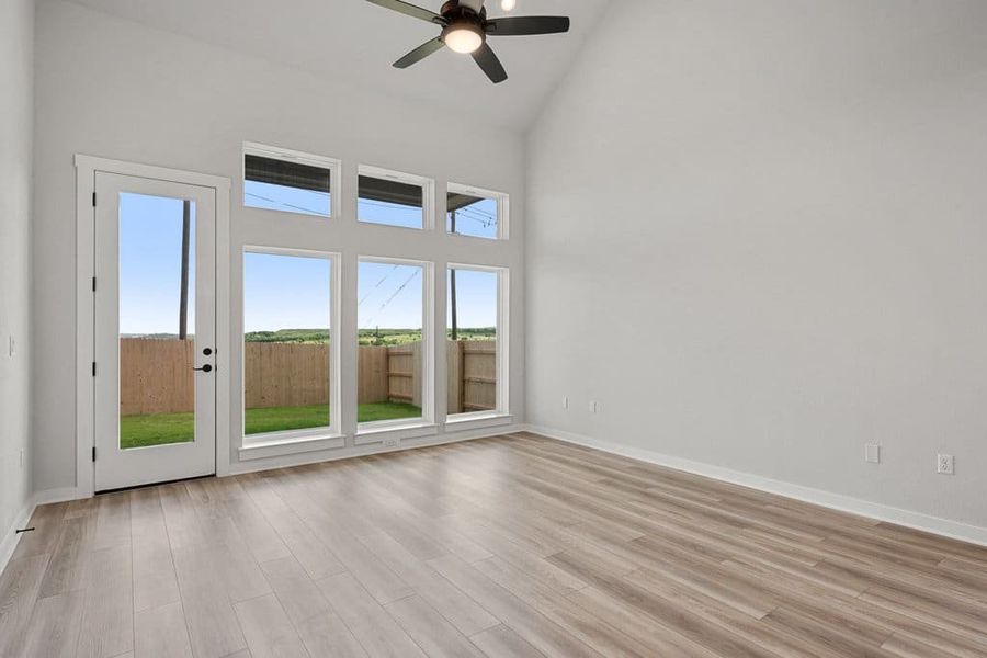 Spacious, unfurnished interior of a new home in Terrace Collection At Turner's Crossing, Buda (Image 24).